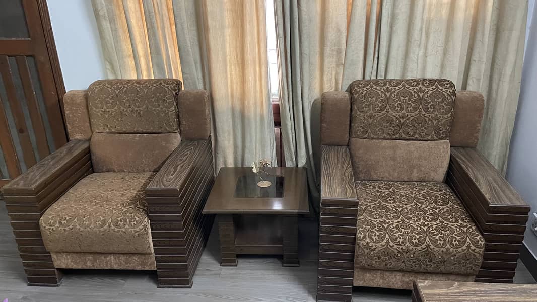 Brown Sofa set 7