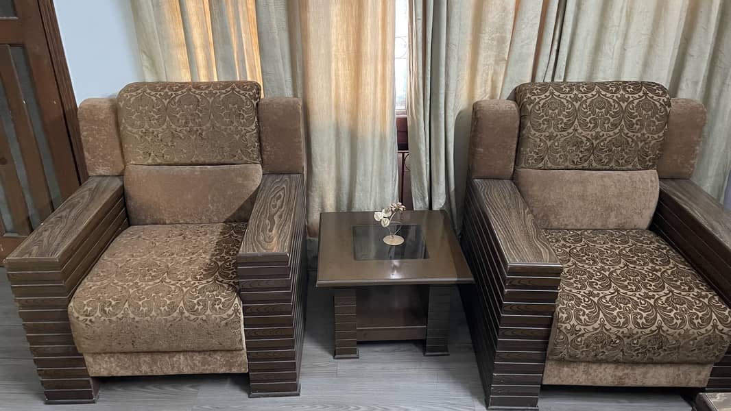 Brown Sofa set 8