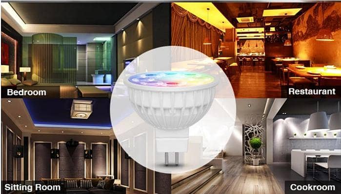 1 PCS Miboxer 4W MR16 RGB+CCT LED Spotlight Bulb AC/DC 12V GU5.3 R5771