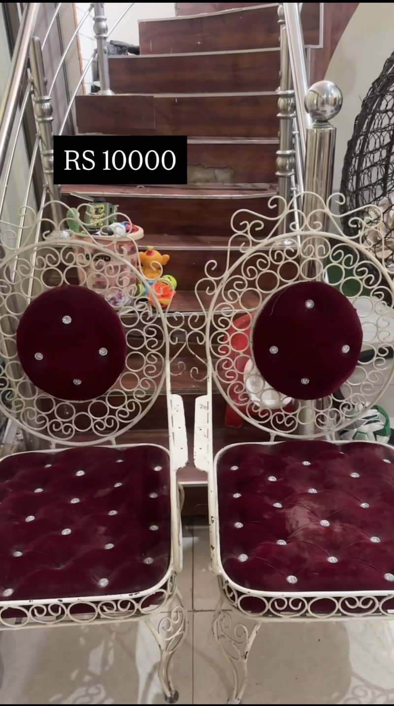 2 sofa chairs one sofa table 4