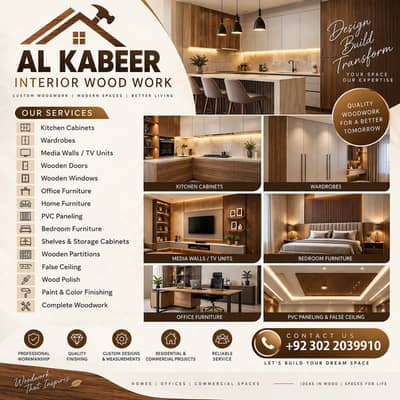 Carpenter & Woodwork Services, Kitchen, Wardrobe, Carpenter Service
