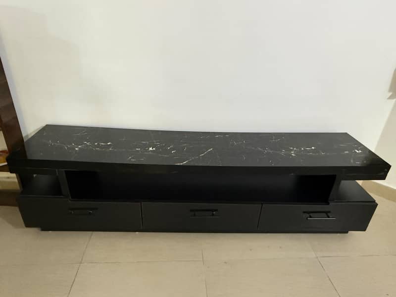 black tv console. 0