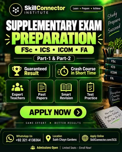 Supplementary Exam Preparation For FSc, ICS, ICOM, FA