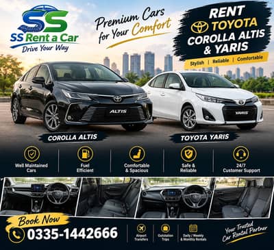 Rent Toyota Corolla Altis & Yaris | Car for Rent