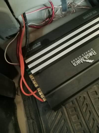 Car woofer and amplifier