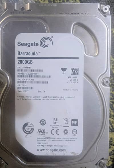 2 TB hdd Drive