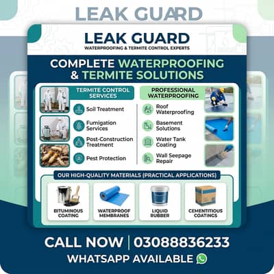 Waterproofing & Termite Control Services | Leak Guard