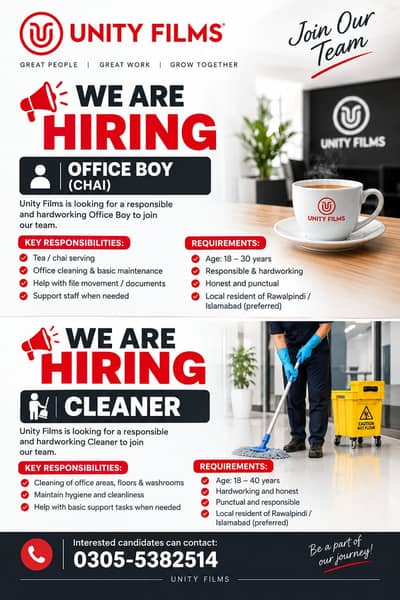 OFFICE BOY AND CLEANER