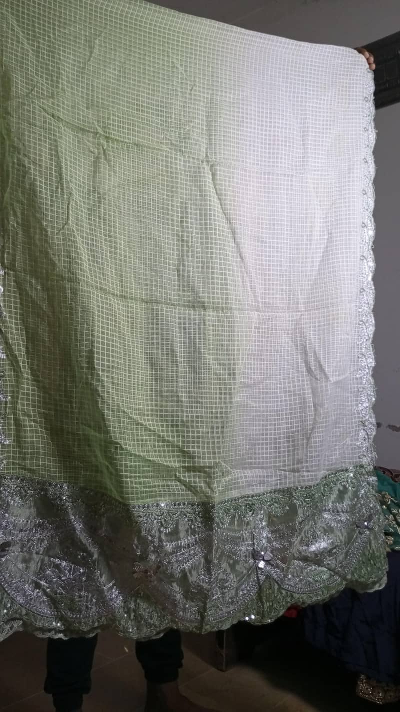 Light Green 3pc sharara fancy dress 7