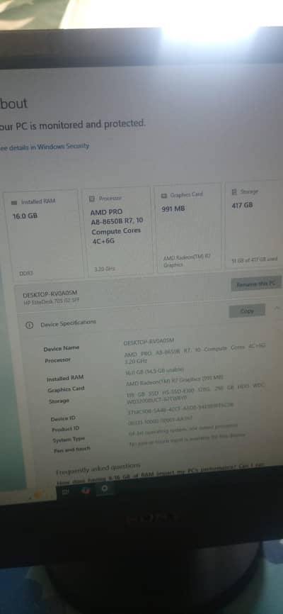 CPU AMD PRO A8 for sale available