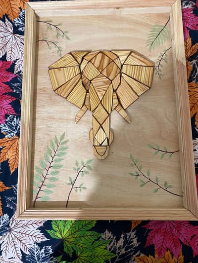 hand made elephant frame can be customized