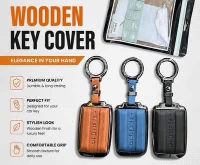 Wooden style key cover
