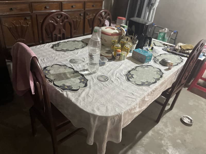 Dining table with 6 chairs 1