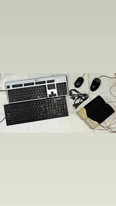 Keyboards , mouses , speaker , cabels for sale 2x