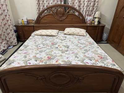 Wooden furniture full set with mattress