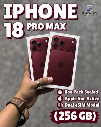 Apple iPhone 18 Pro Max 256gb Non PTA Non Active