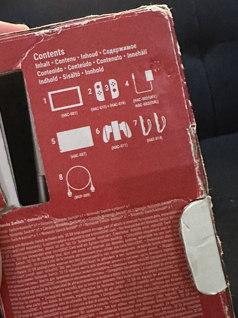 Nintendo Switch just box opened 8