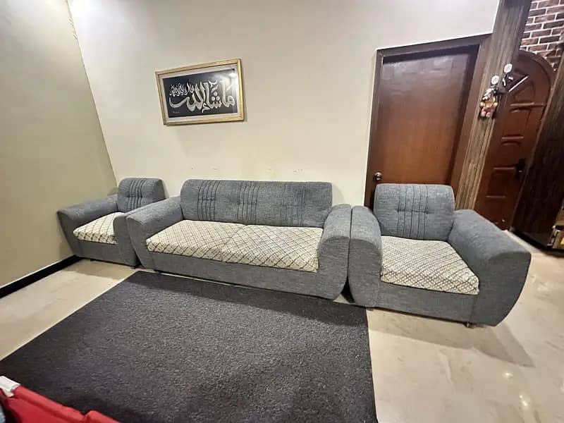 5 Seater Sofa Set | Comfortable & Stylish Fabric Sofa 1