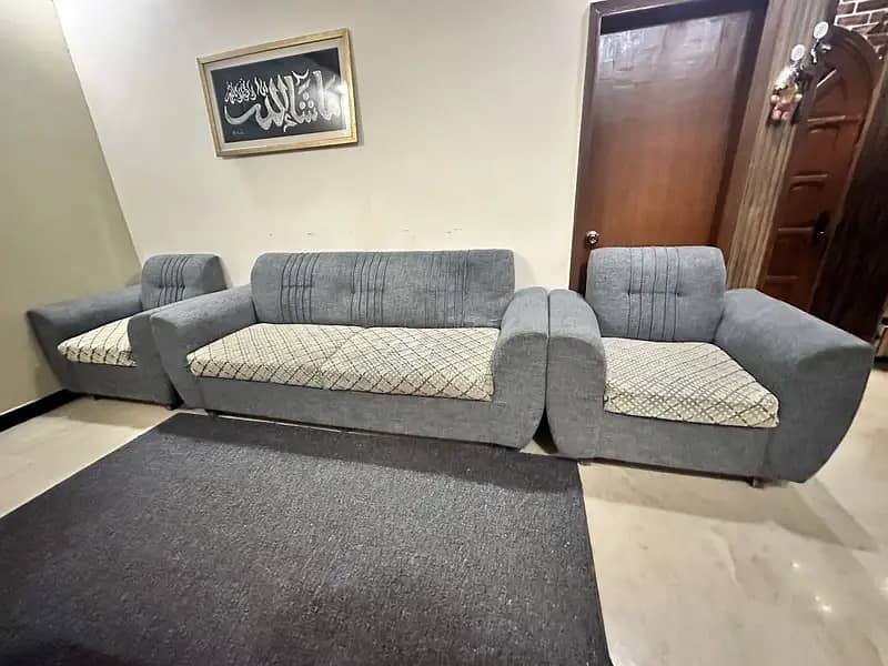 5 Seater Sofa Set | Comfortable & Stylish Fabric Sofa 2