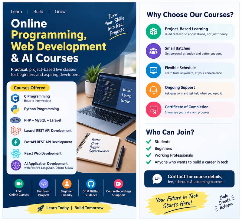 Online Programming, Web Development & AI Courses 0