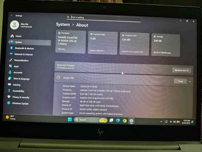 CORE I5 8 GENERATION 0