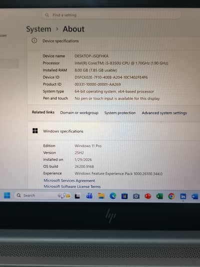 HP i5, 8 Generation laptop