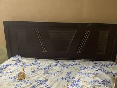 Double bed with mattress