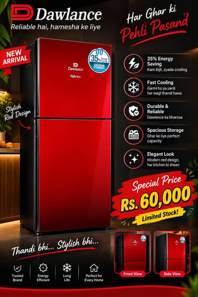 Dawlance red Refregirator