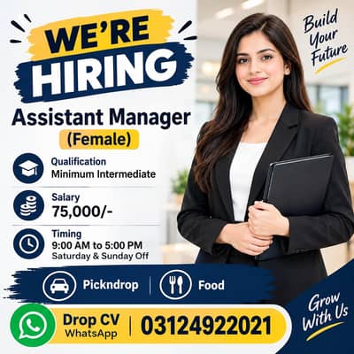 Job Assistant Manager ( female)