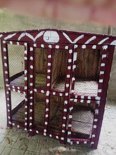Wooden cages