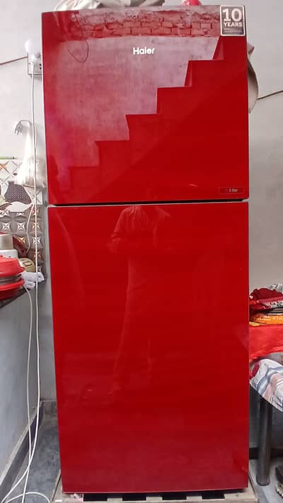 TitleHaier Refrigerator Dark Maroon | 90% Excellent Condition | F