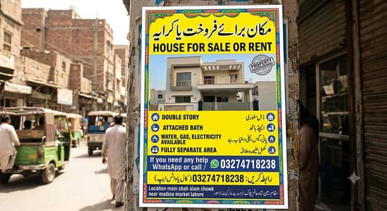 Available for godam or rent main shahlmi Chowk