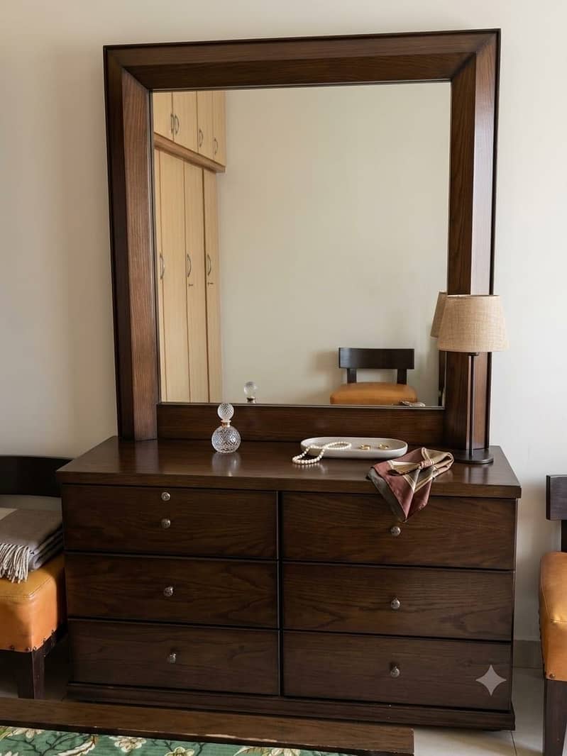 Double bed with side table 1