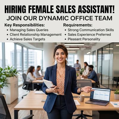 Female Sales Assistant - Johar Town Lahore
