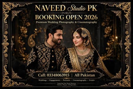 Naveed Studio Pk wedding Booking open All Pakistan