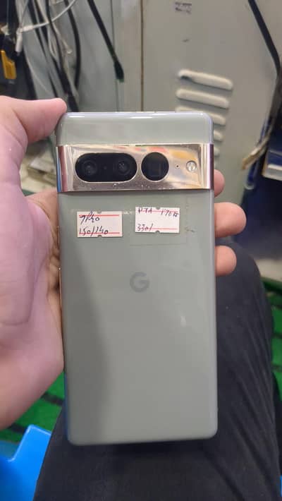 Google pixel 7 pro 12/128 GB. official PTA approved. 5G.  excellent