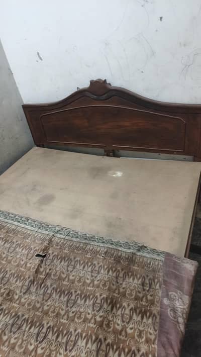 bed with mattress