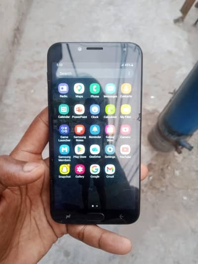 Samsung Mobile J4 Argent