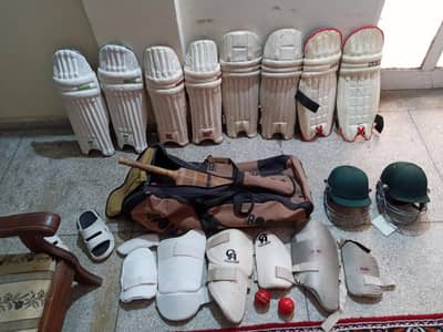 Complete Hardball Cricket Kit Bundle - New Helmets & Pads, SS/CA/Boom