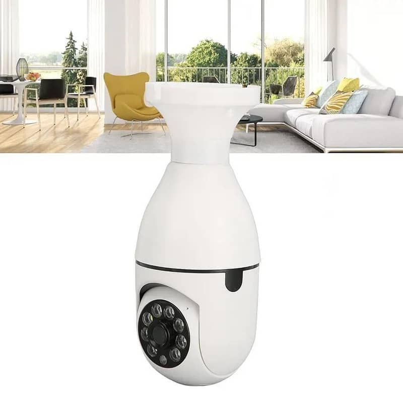 security camera 360 view E27 Bulb base white 4