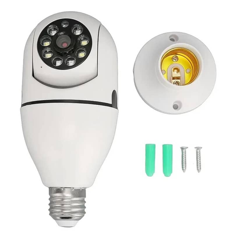 security camera 360 view E27 Bulb base white 5
