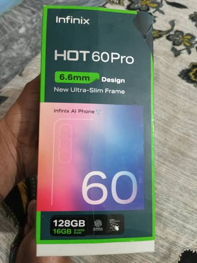Infinix Hot 60pro 8/128  gaming King 10/10