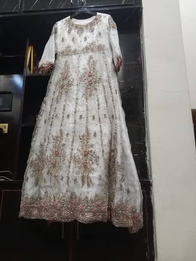 white Maxi bridal suit