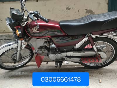 HONDA CD 70 LUSH CONDITION GIFT PCS MORE DETAILS ONLY CALL 03006661478