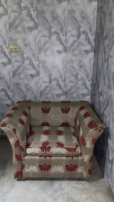 Neat Used Sofa Set – 3 Seater + 2 Seater + Single