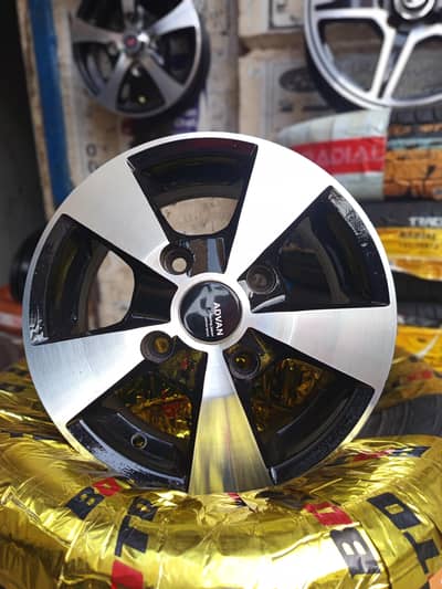 JAPANESE ALLOY RIMS FOR SUZUKI MEHRAN AND HIROOF.
