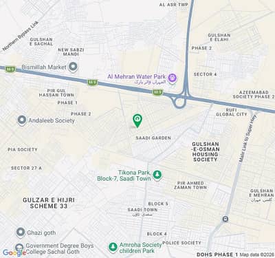 Saadi Garden Block 04 West Open Transfer Plot For Sale