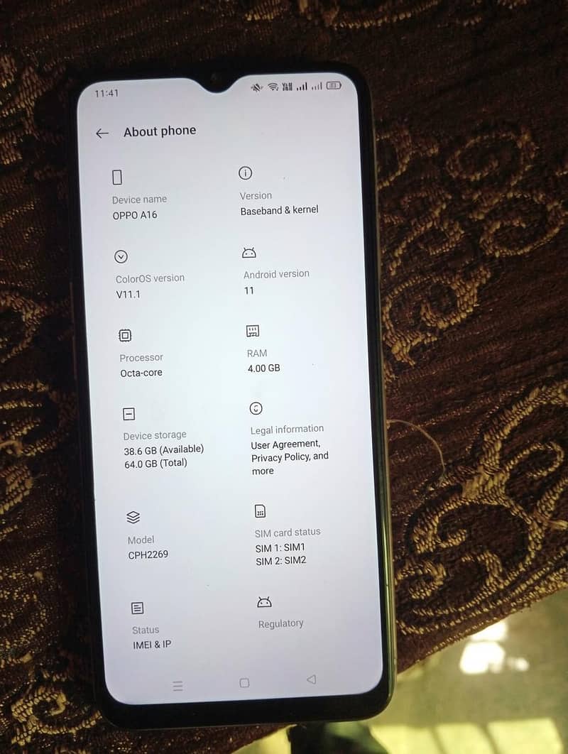 OPPO A16 0