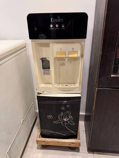 Enviro Water Dispenser Hot & Cold with Fridge Cabinet Working Conditi