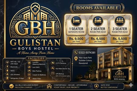 Room For Boys On Monthly Rent / Boys Hostel